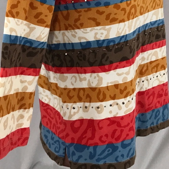 Alfred Dunner Women's Small Colorful Print Stud S - Picture 5 of 6